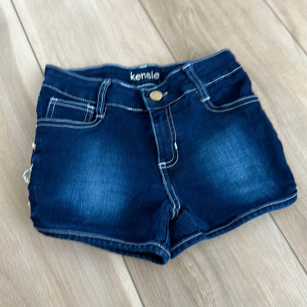 EUC Kensie Brand Girls Size 8 Stretch Denim Jean Short Shorts